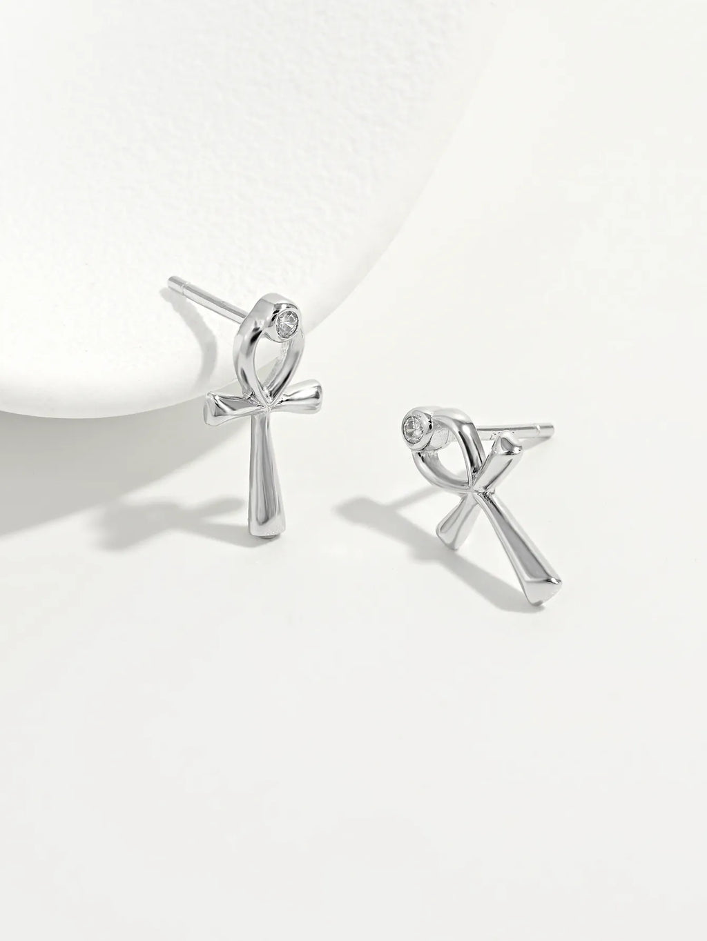 925 Sterling Silver Inland Zircon Earrings