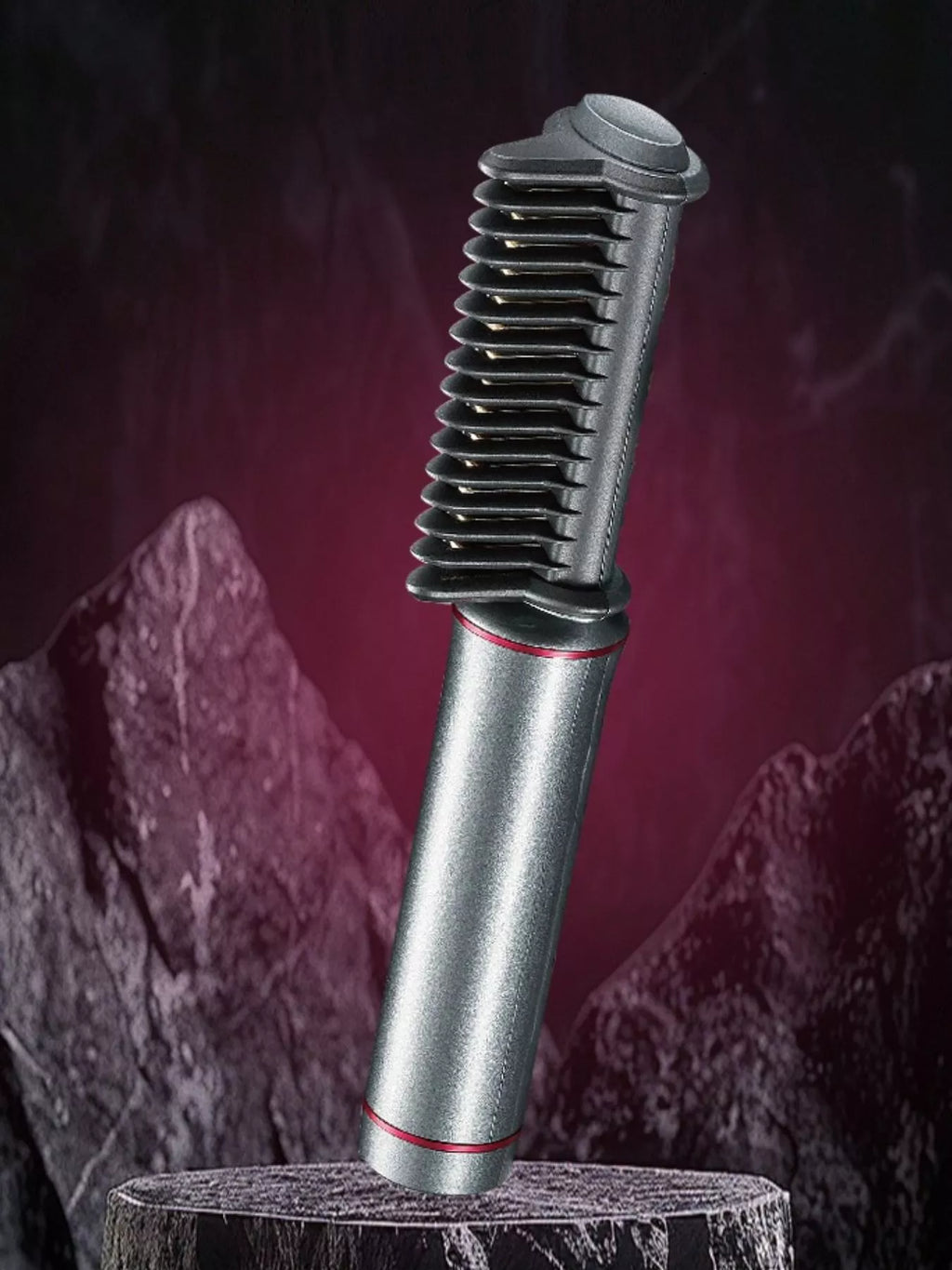 heated straightening comb - side view