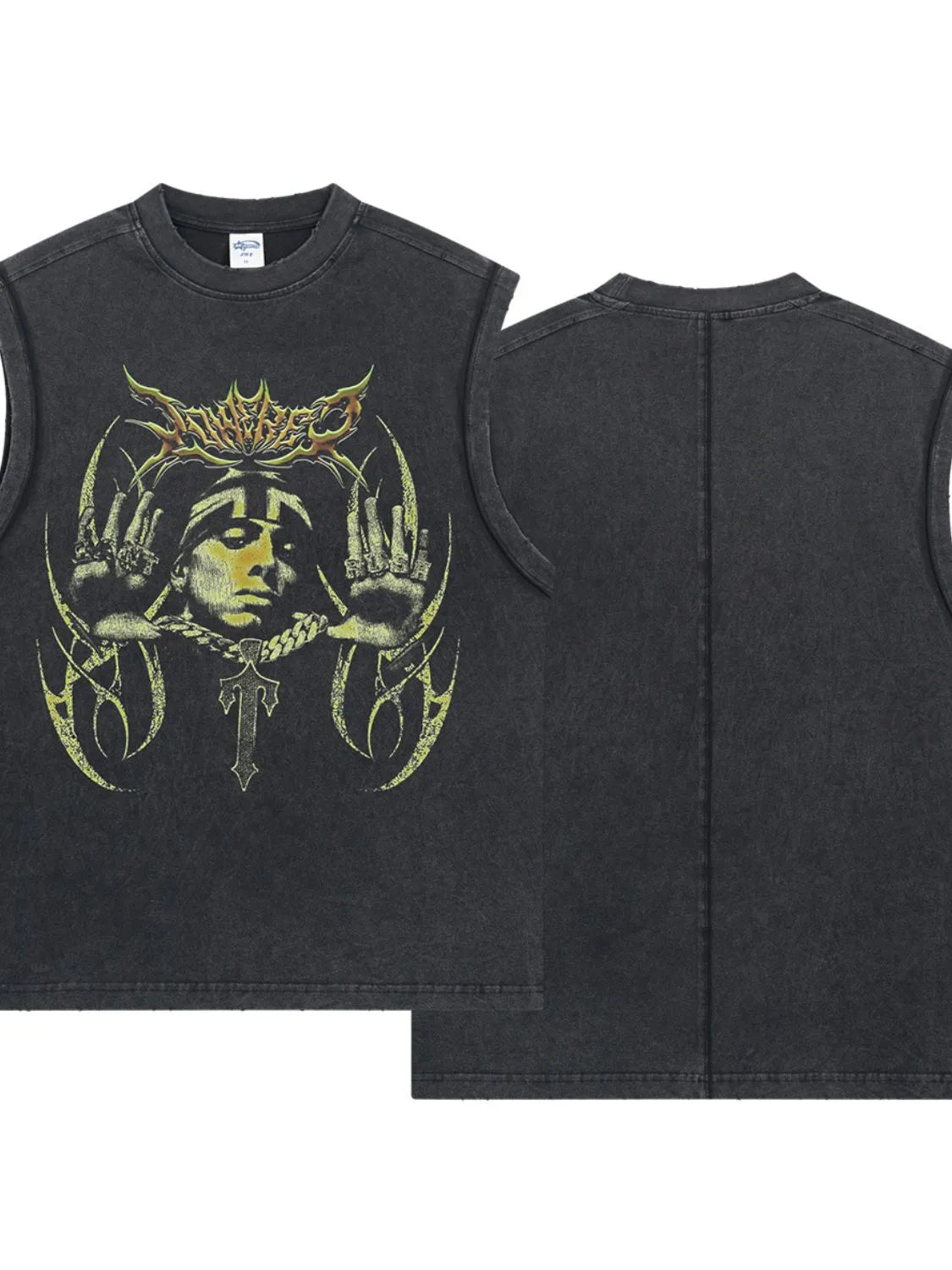 Men's Graphic Round Neck Tank