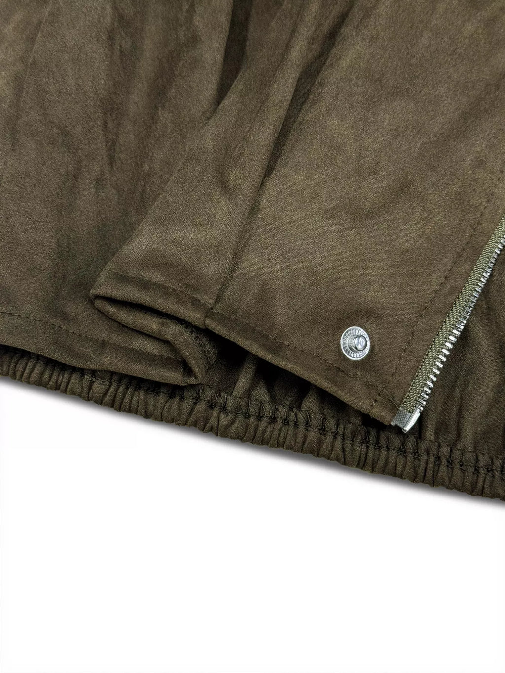 women's plus size suede cropped bomber jacket - product detail