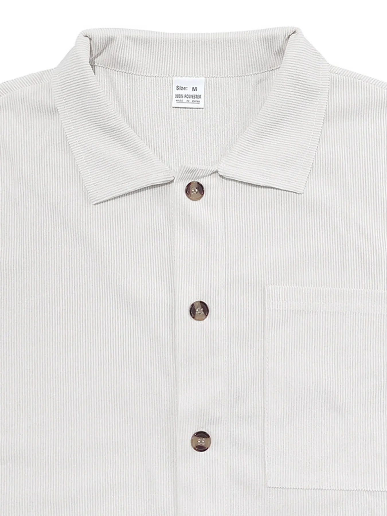 men's men's full size button up top and shorts set plus size - additional image