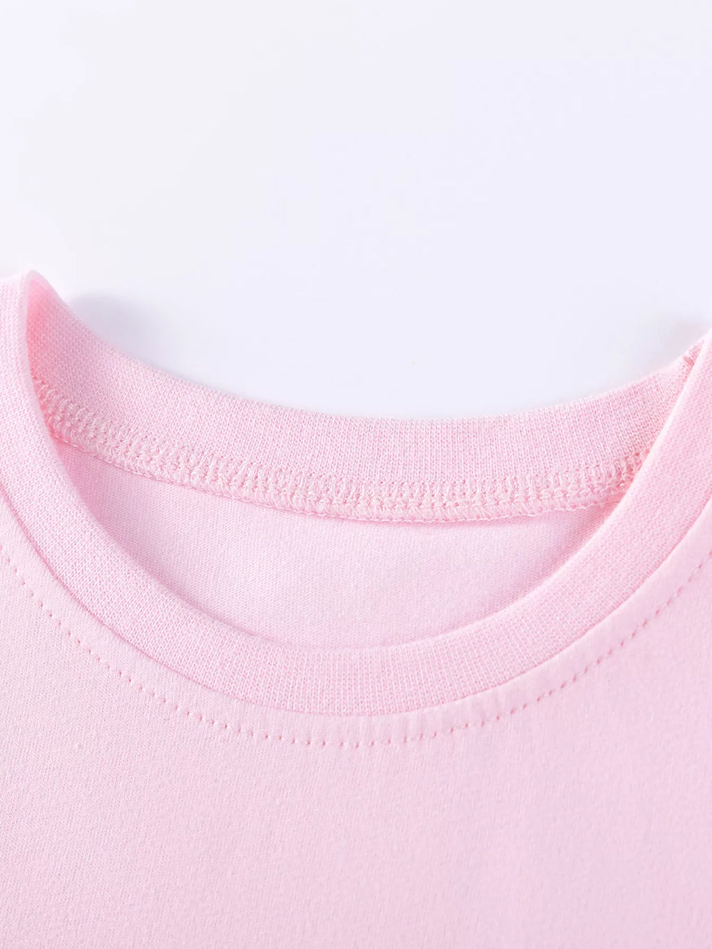 women's children's bunny graphic ruffle sleeve t-shirt - lifestyle shot