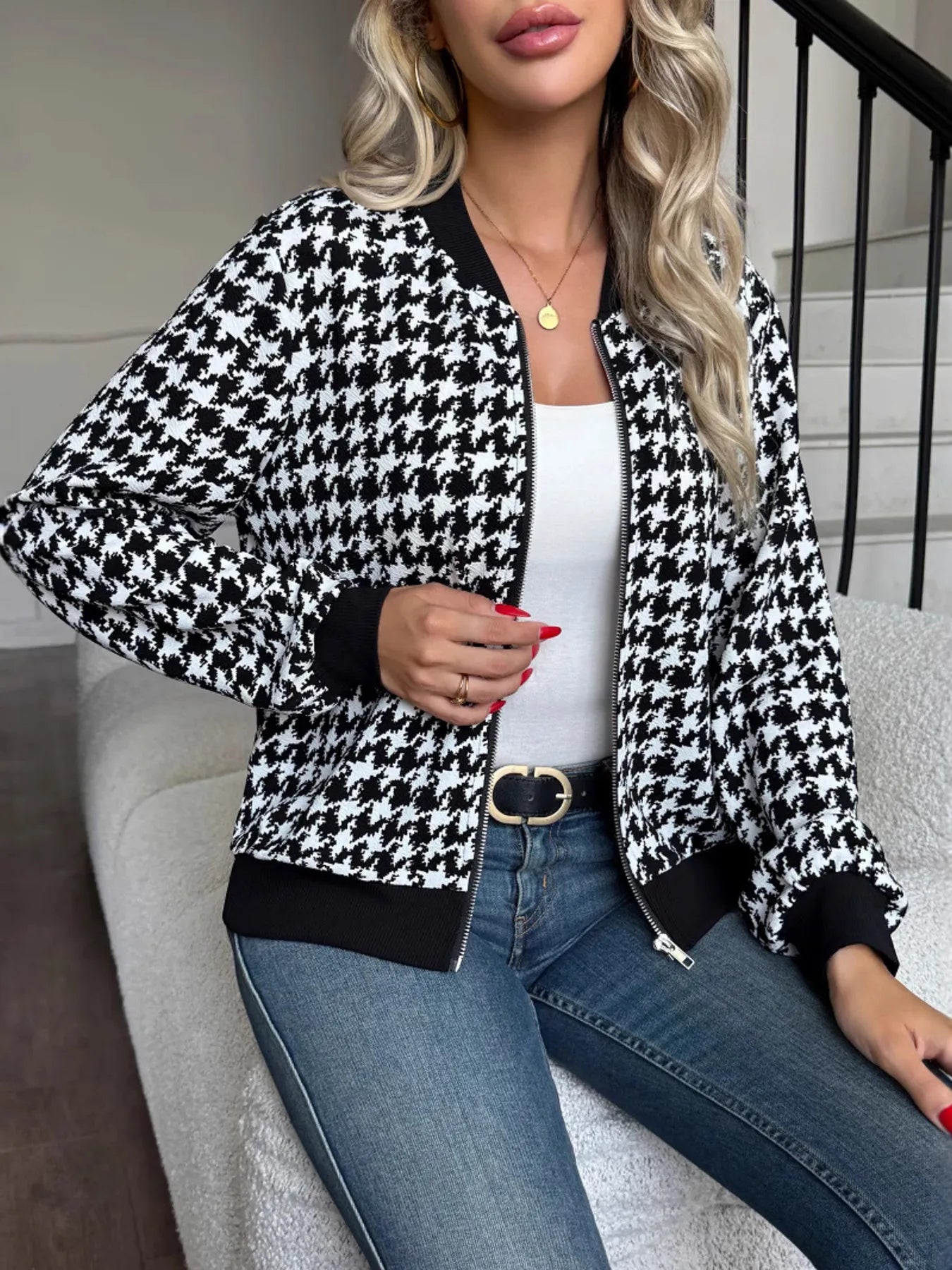 quilted winter jacket for women styled for night out
