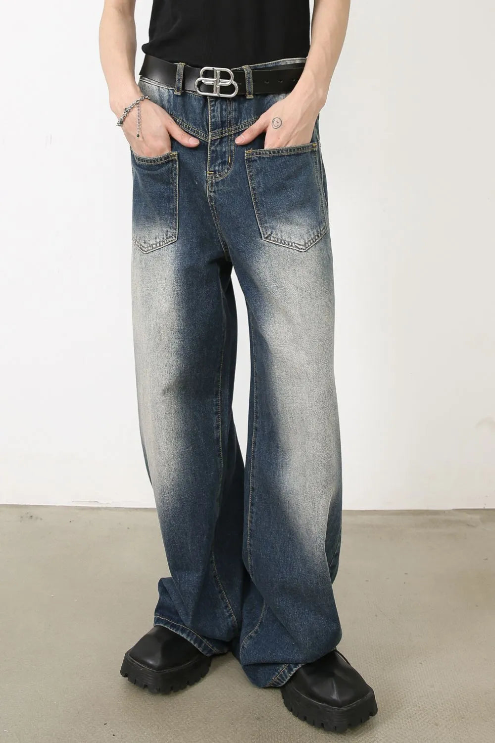 Men's Wide Leg Jeans