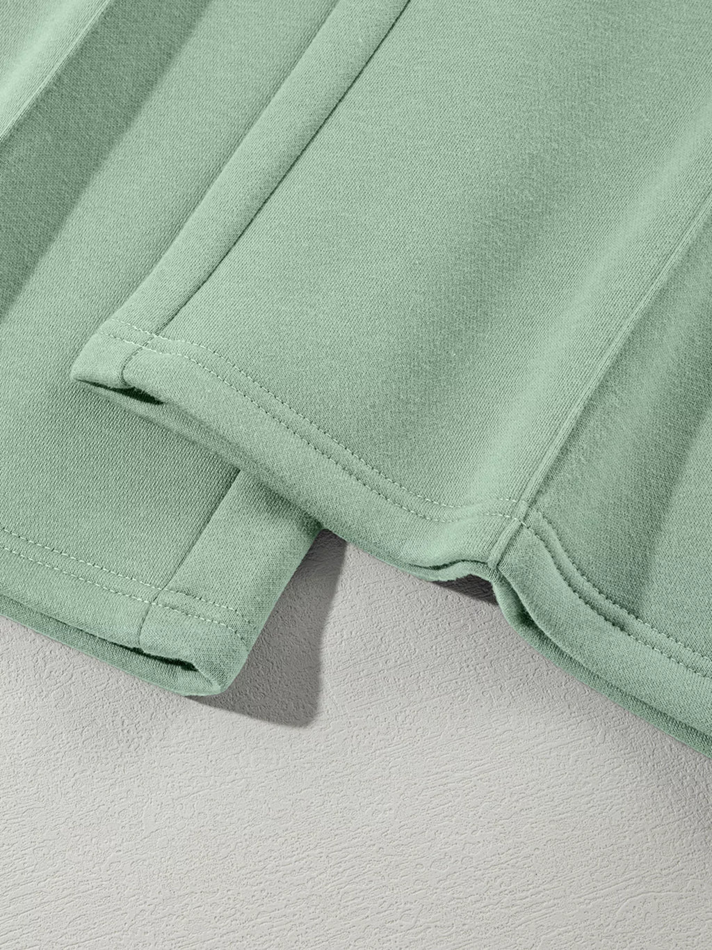 women's drop shoulder zip up jacket and drawstring pants active 2pcs set - additional image