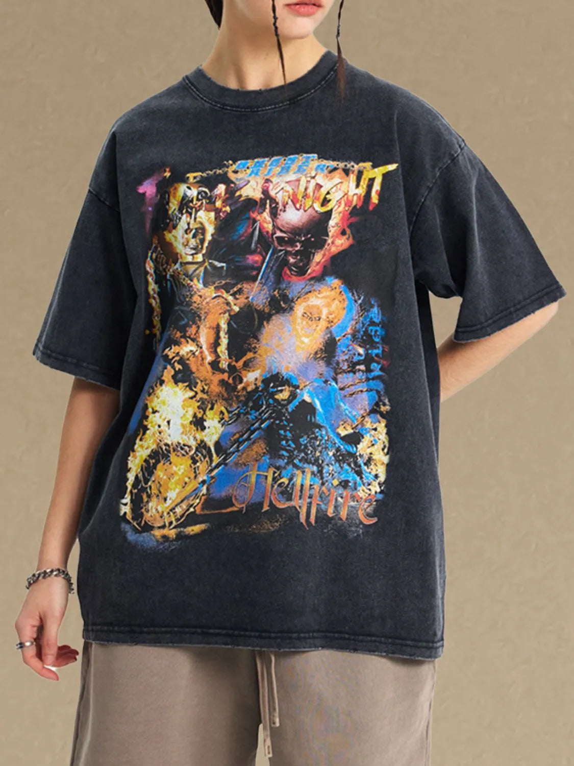 Men's Graphic Round Neck Half Sleeve T-Shirt