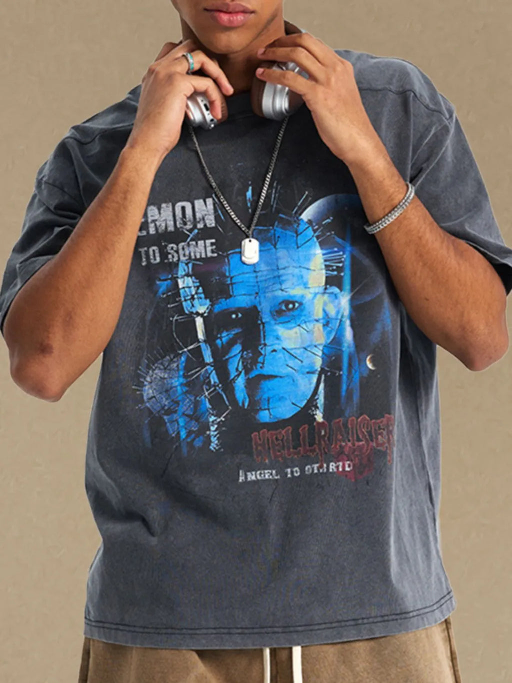 Men's Graphic Round Neck Half Sleeve T-Shirt