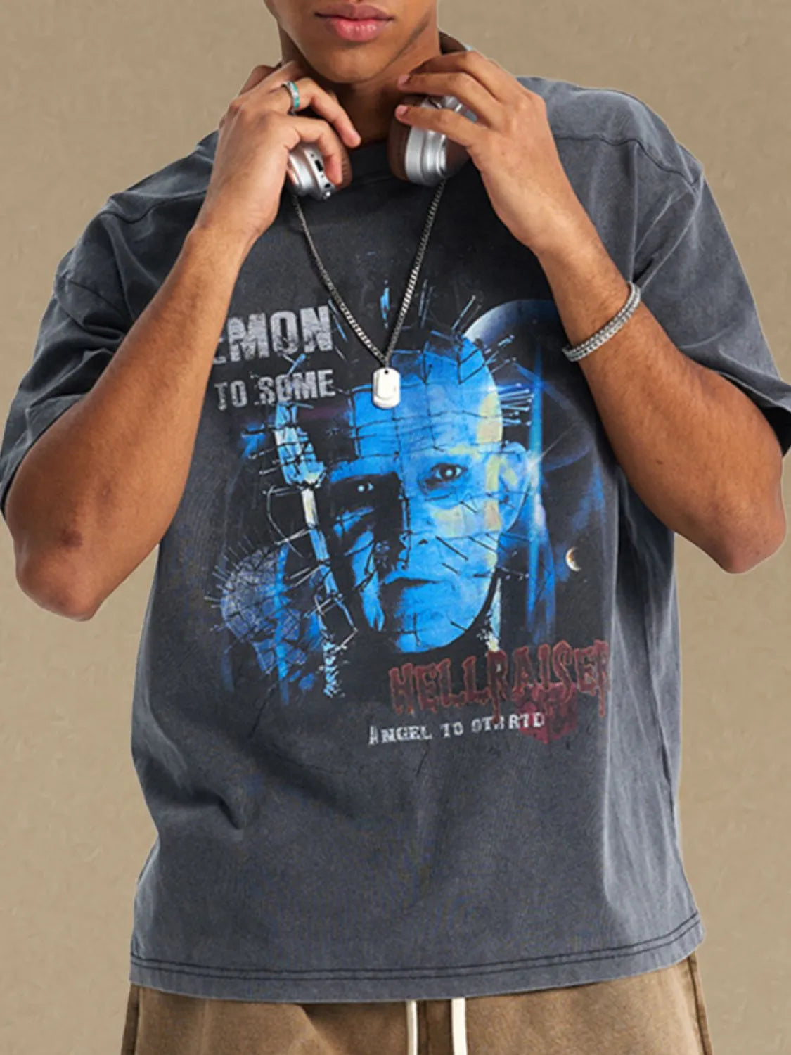 Men's Graphic Round Neck Half Sleeve T-Shirt