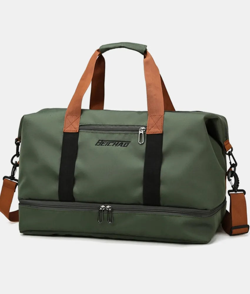 Oxford Cloth Oversize Travel Bag Black Forest One Size