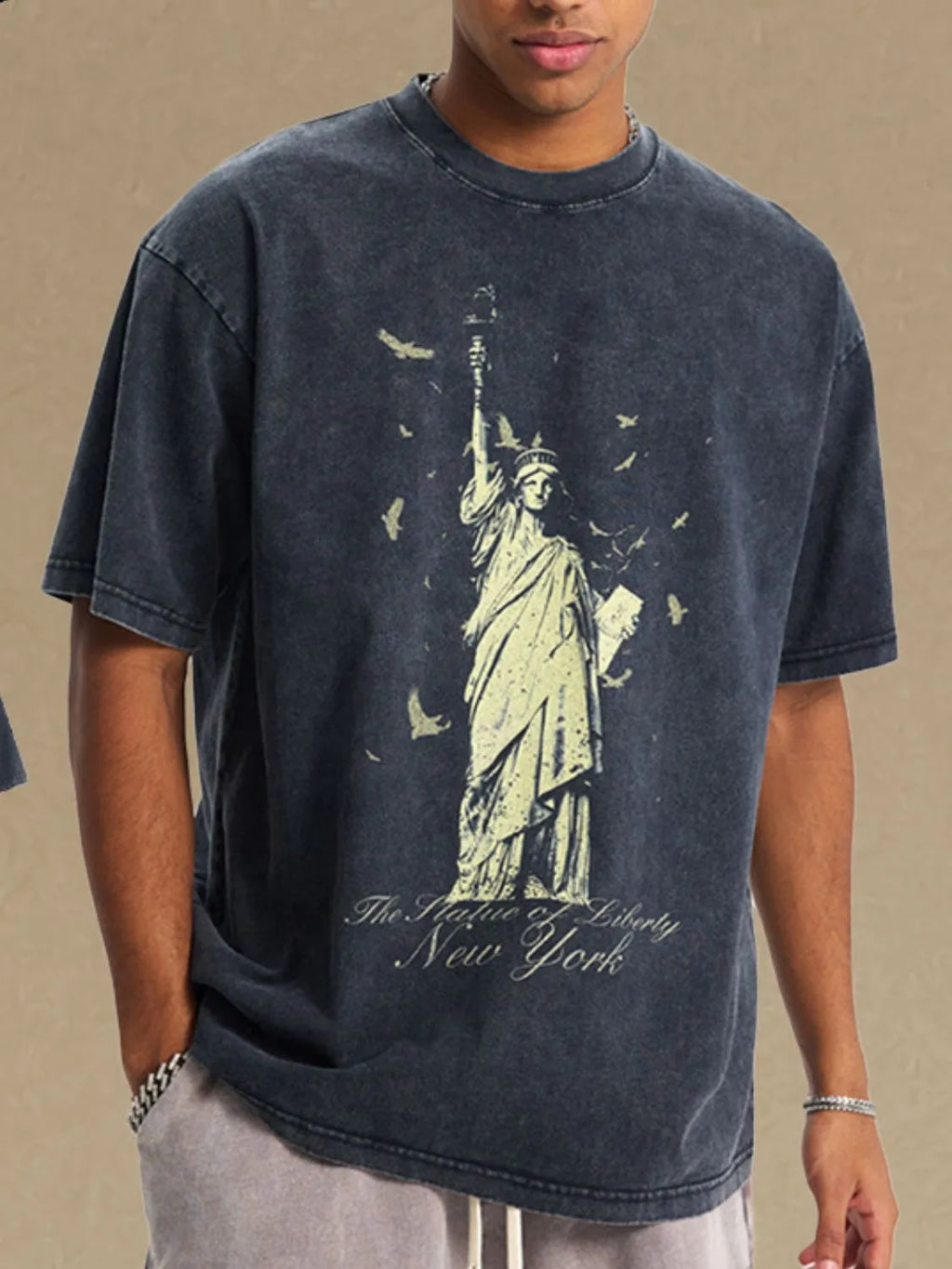 Men's Graphic Round Neck Half Sleeve T-Shirt
