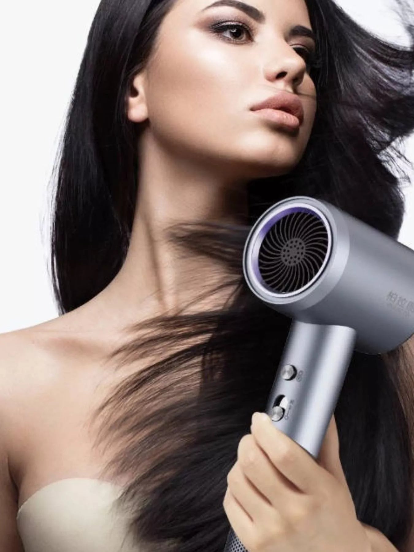 lightweight household hair dryer - close-up detail