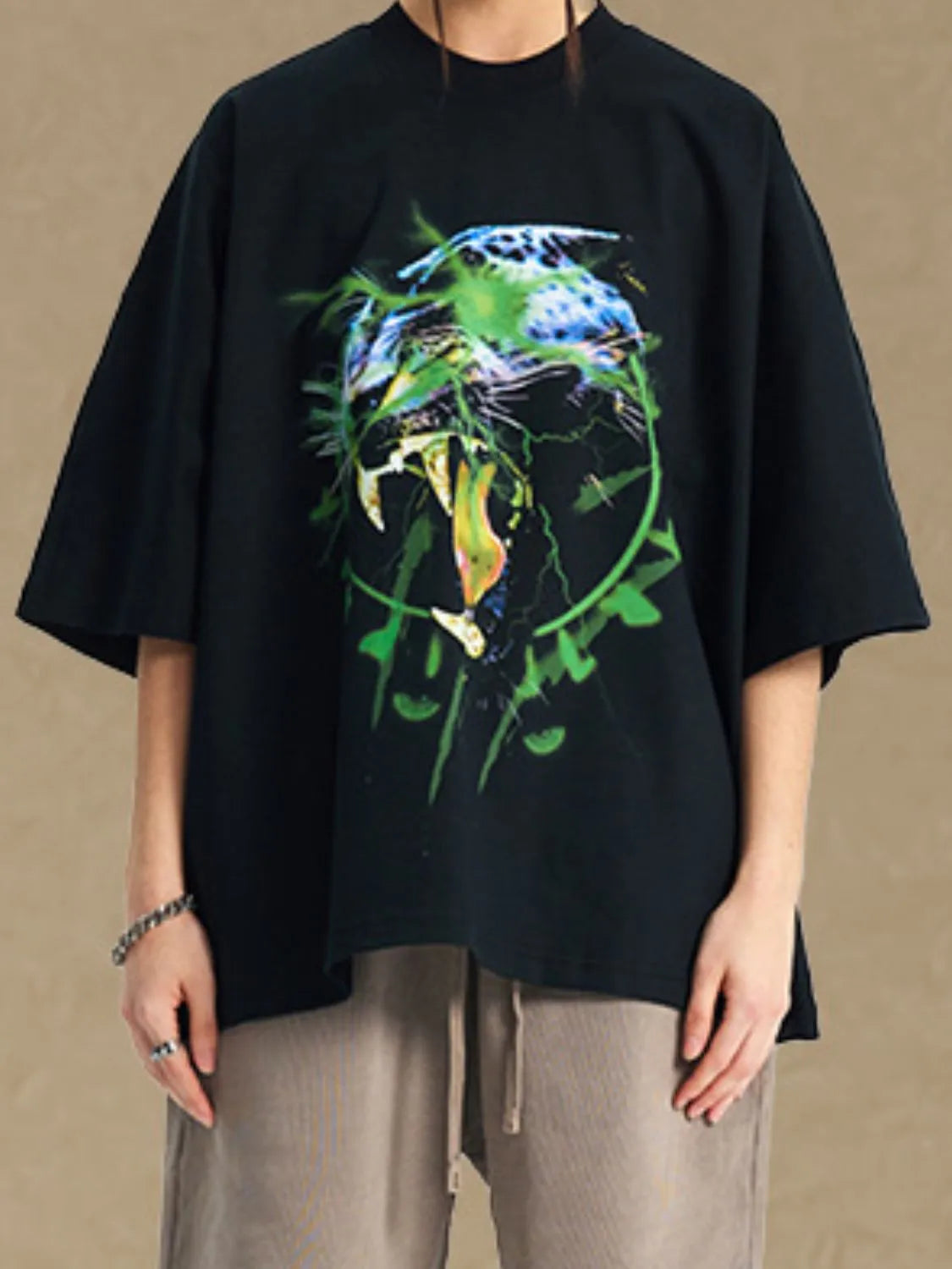 Men's Graphic Round Neck Half Sleeve T-Shirt