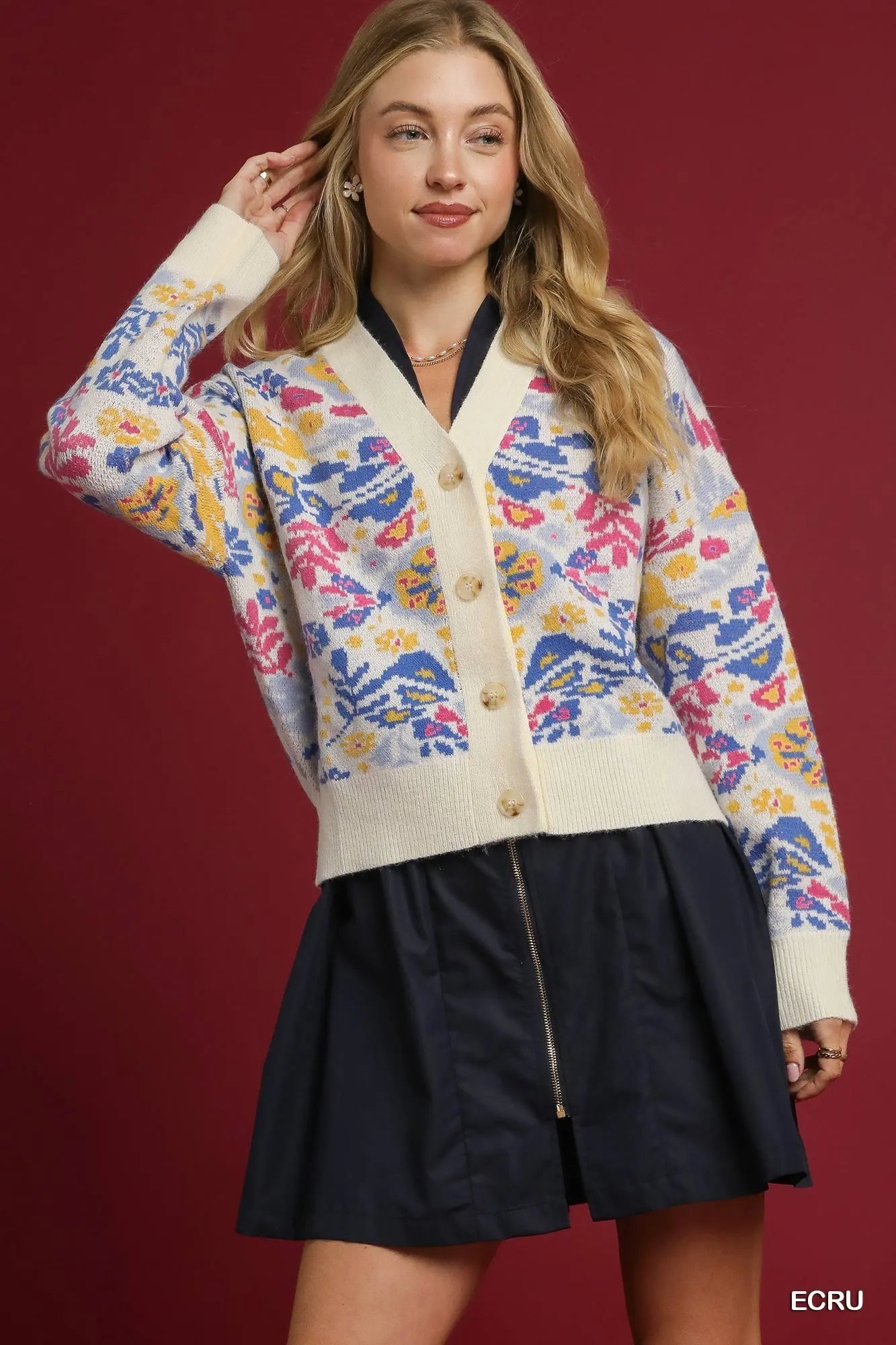 oversized outerwear jacket in city snow