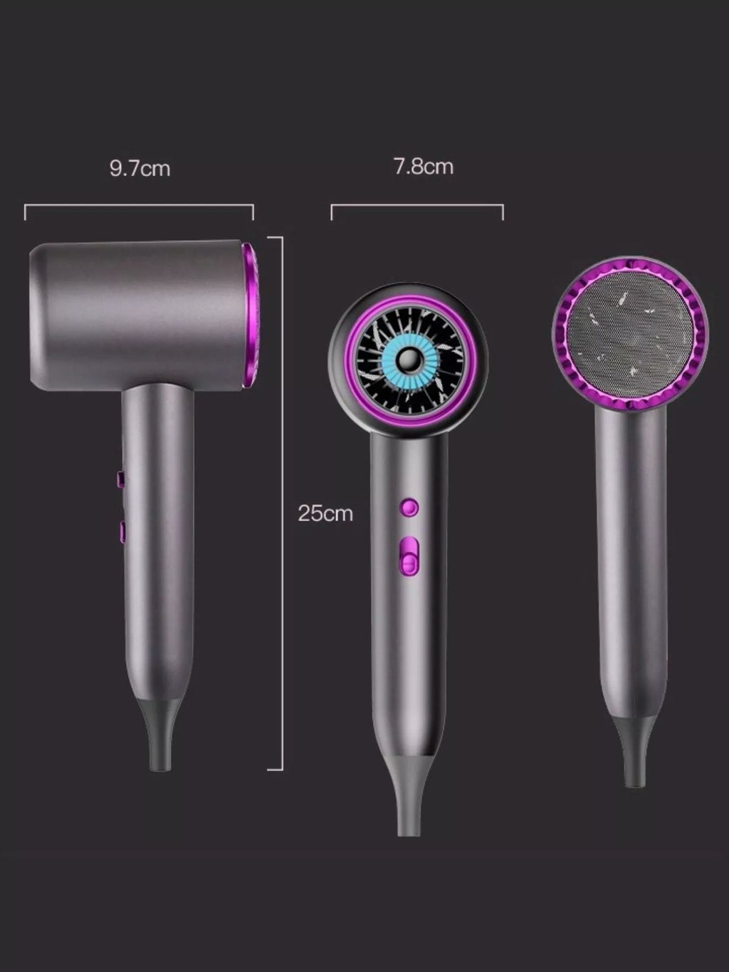 high-speed hair dryer with temperature control - additional image