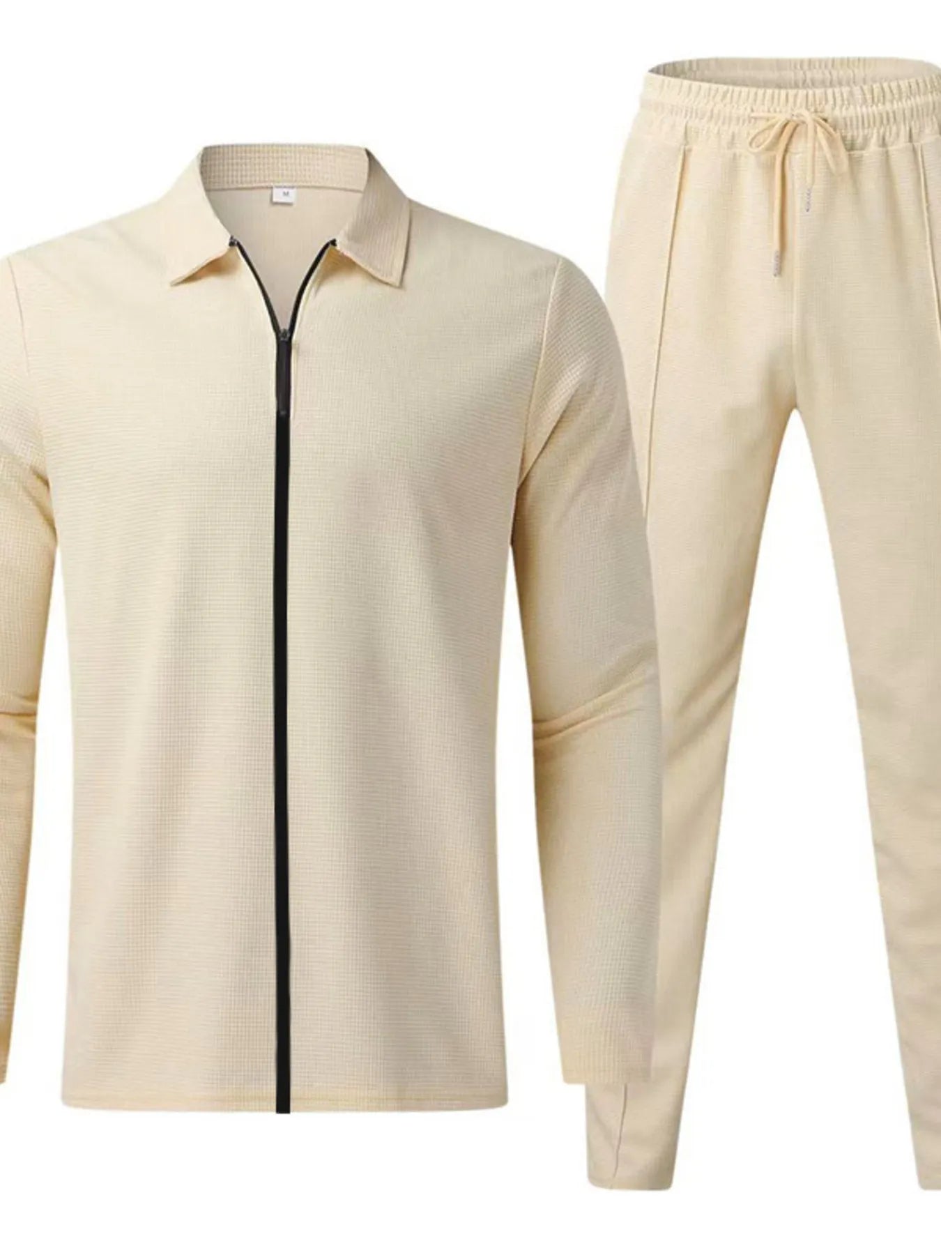 men's men's full size zip up top and pants set plus size - product detail