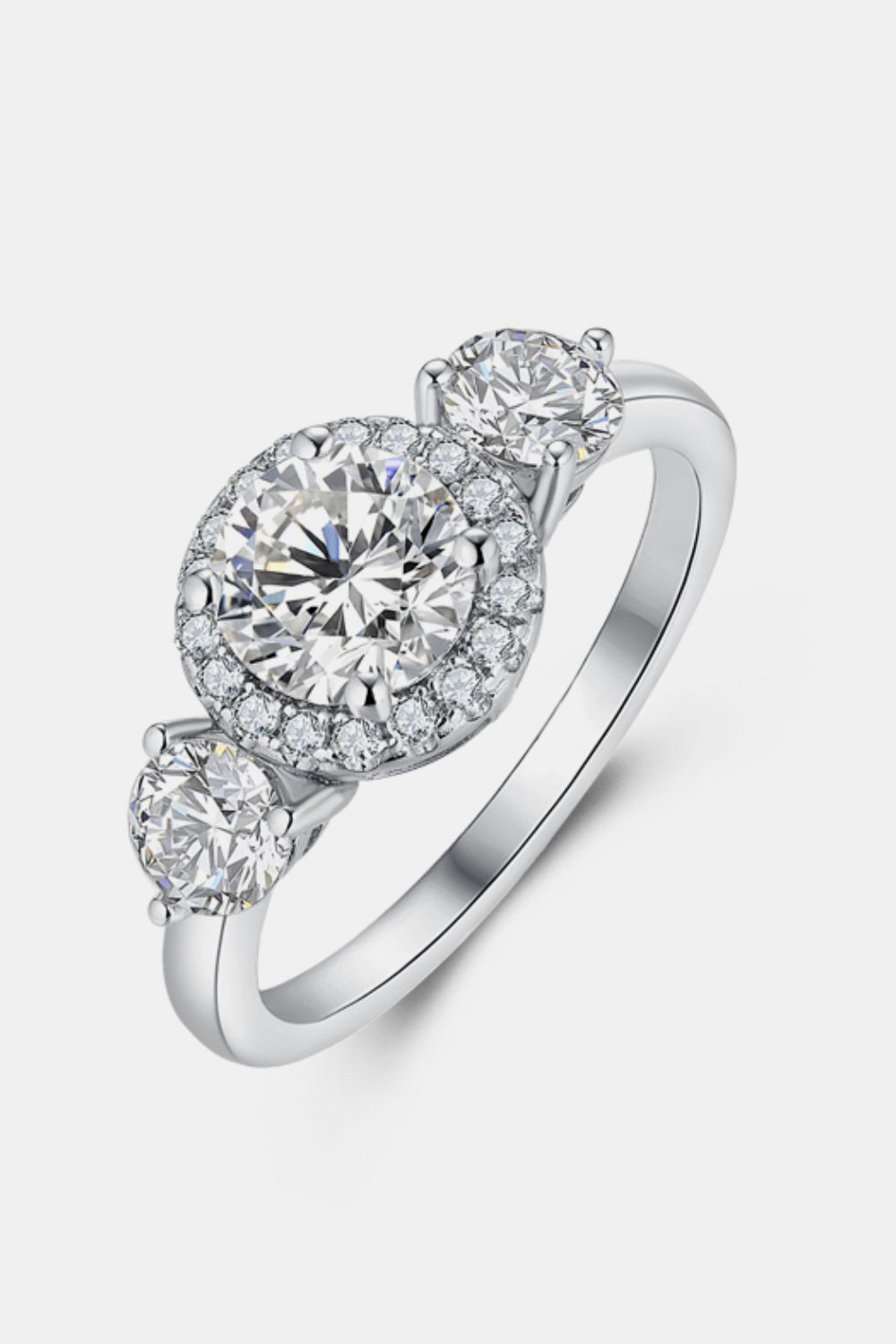 1 Carat Moissanite 925 Sterling Silver Ring