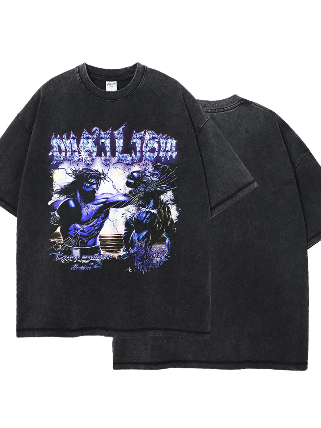 Men's Round Neck Half Sleeve Graphic T-Shirt