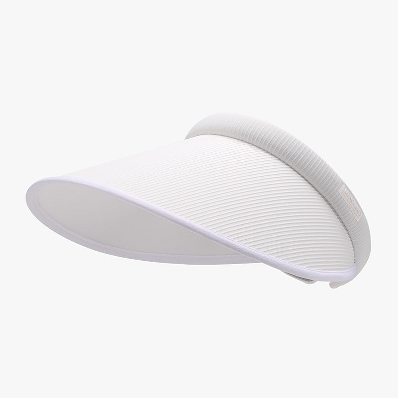 Wide Brim PVC Sun Hat White One Size
