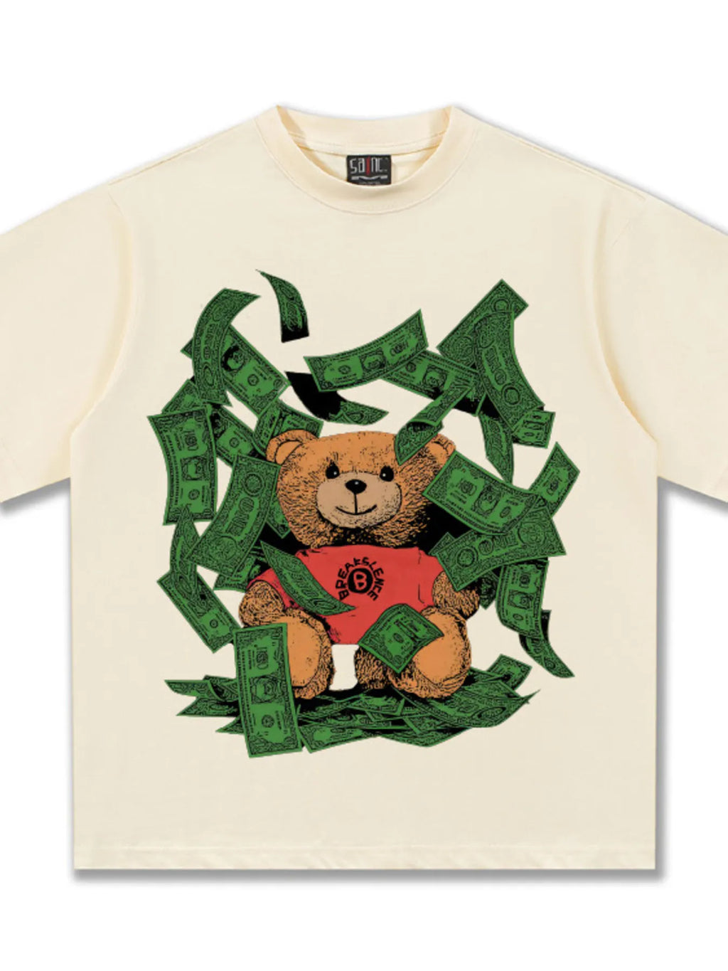 men's men's money bear graphic short sleeve t-shirt - additional image