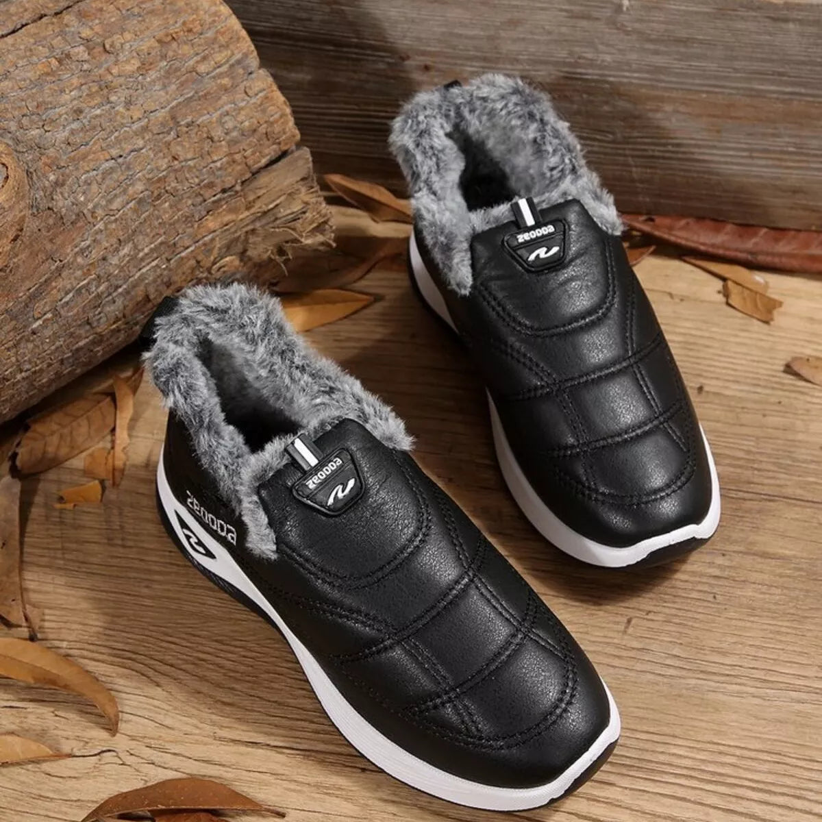 women's plush round toe platform shoes - styling option