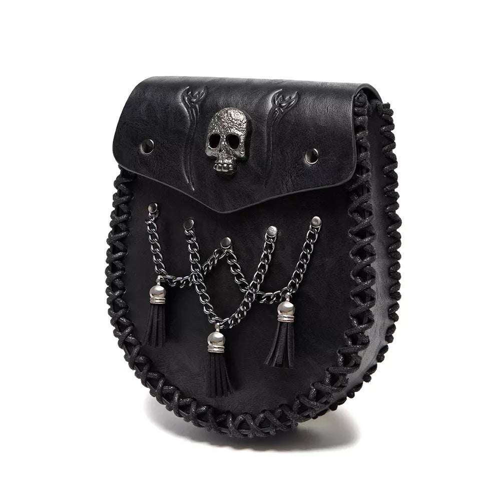 medieval faux leather belt coin pouch - extra view