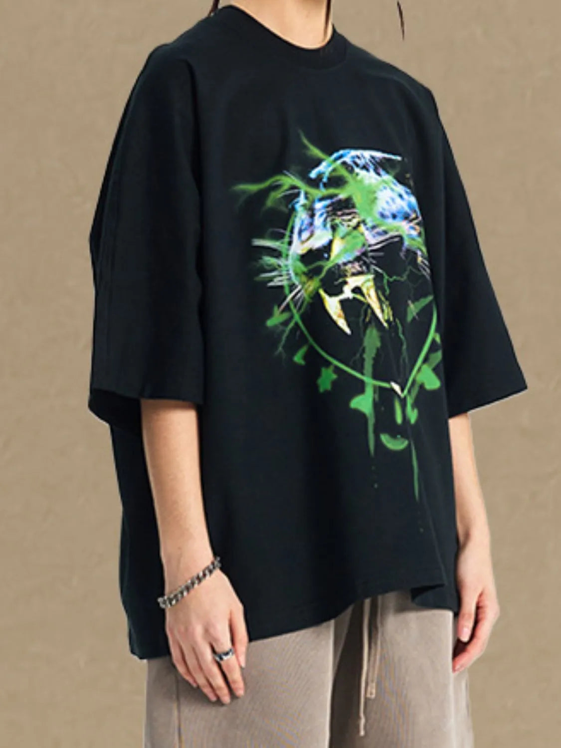 Men's Graphic Round Neck Half Sleeve T-Shirt