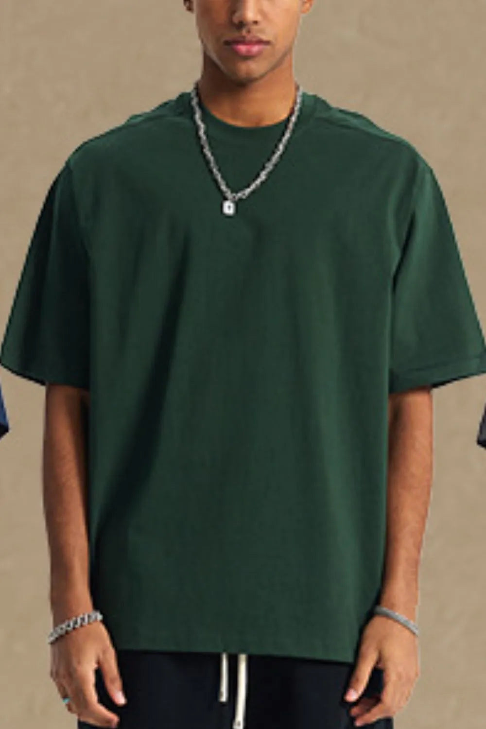 men's round neck half sleeve t-shirt men’s casual tee