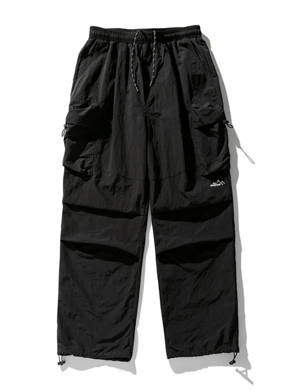 Men's Plus Size Elastic Waist Pants with Pockets