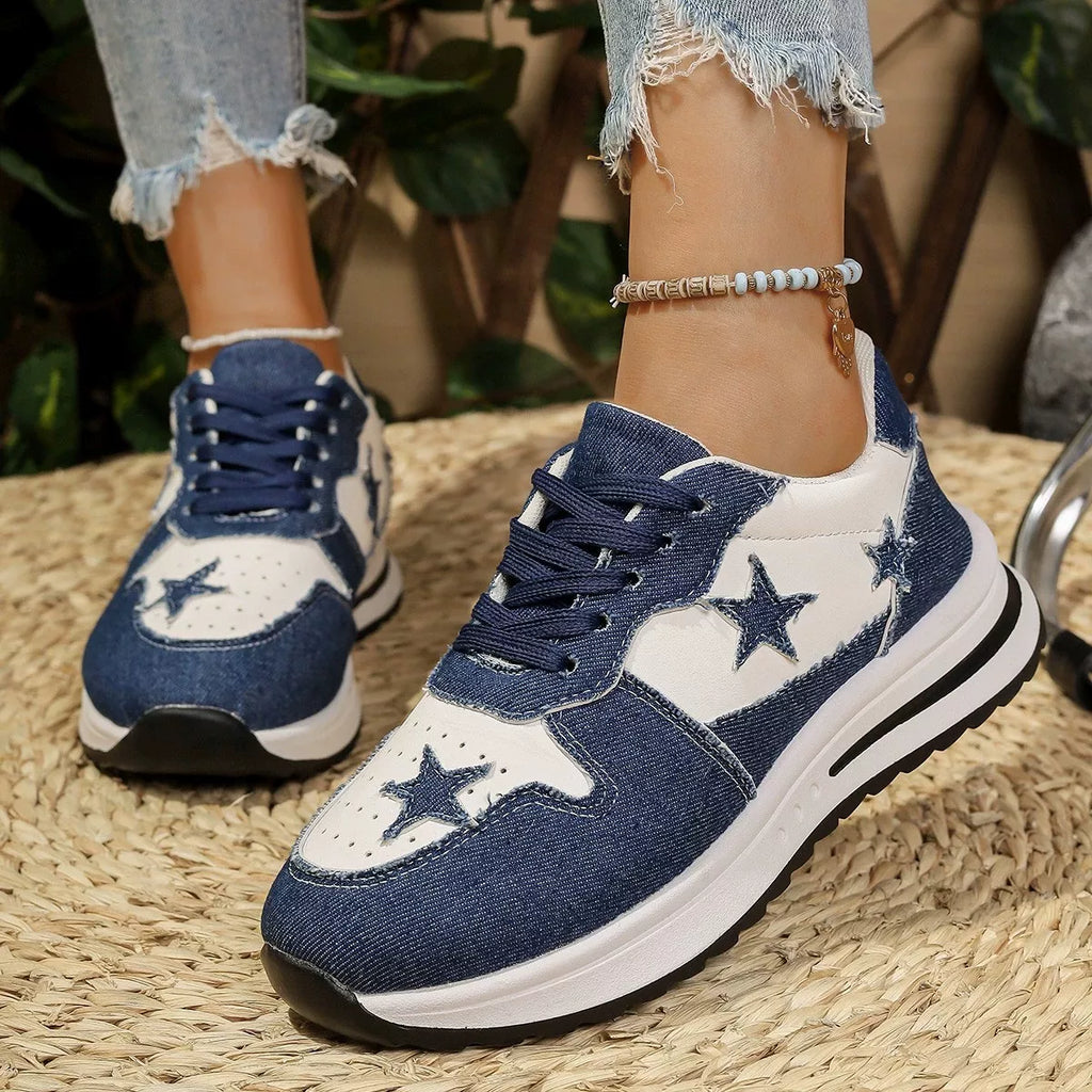 women's star lace up sneakers - additional image
