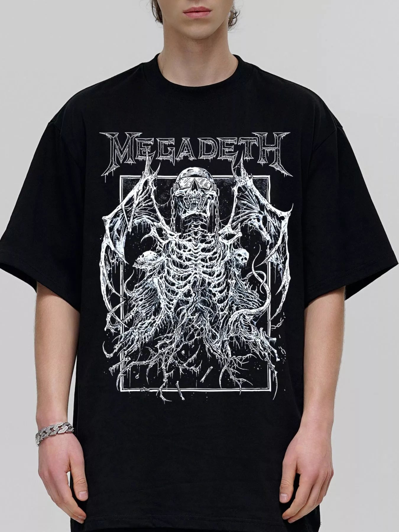 men's men's graphic vintage washed t-shirt - styling option