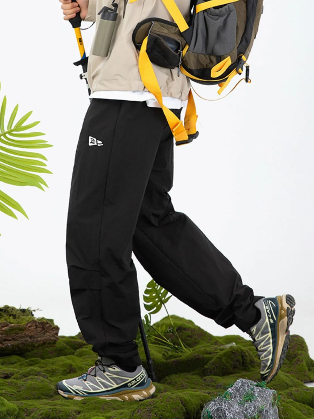 Men's Plus Size Drawstring Pants with Pockets