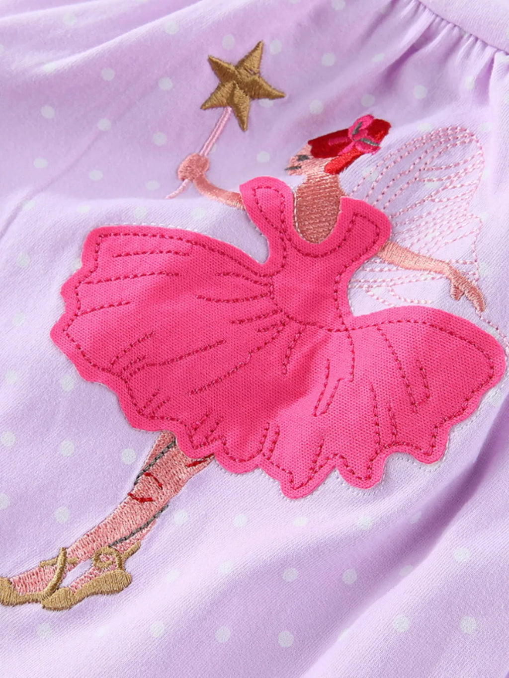women's children's ballerina embroidered round neck dress - additional image