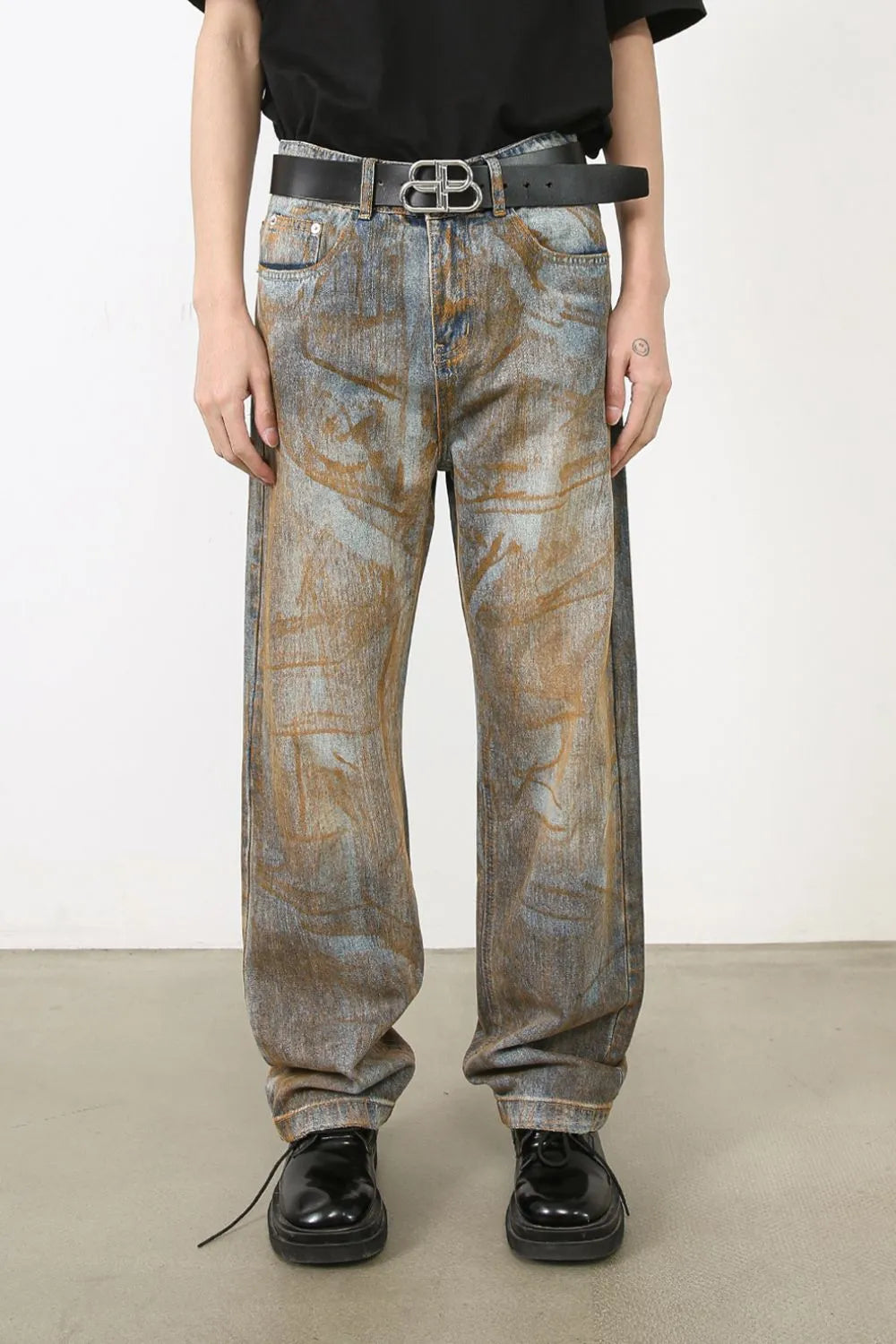 Men's Baggy Jeans with Pockets Medium