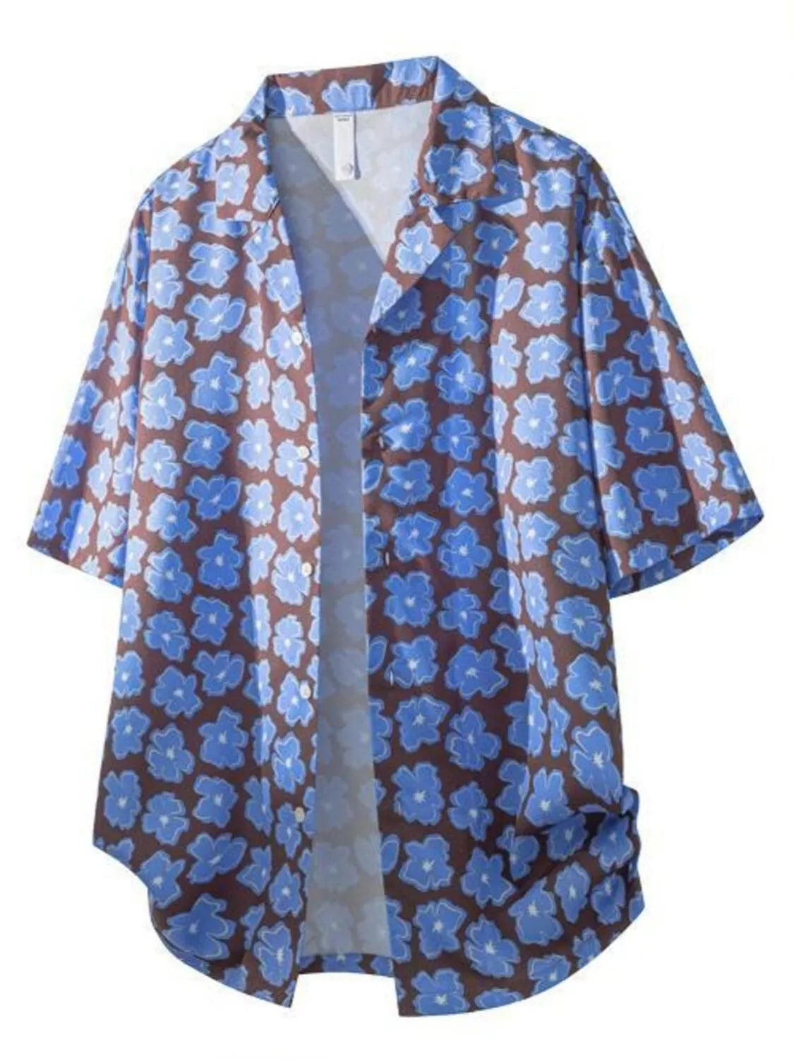 men's men's tropical print short sleeve shirt - additional image