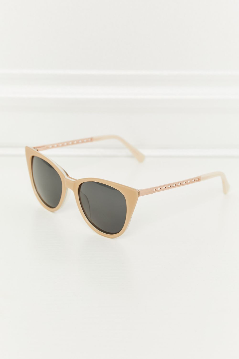 Cat-Eye Acetate Frame Sunglasses Mocha One Size