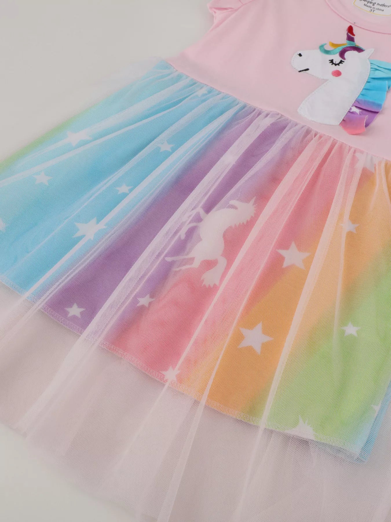 women's children's unicorn rainbow tutu dress - extra view
