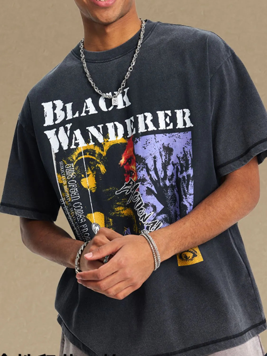 men's graphic round neck half sleeve t-shirt men’s athletic top
