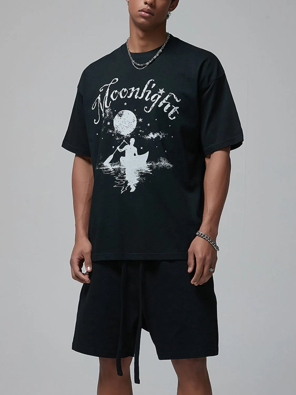 Men's Graphic Round Neck Half Sleeve T-Shirt