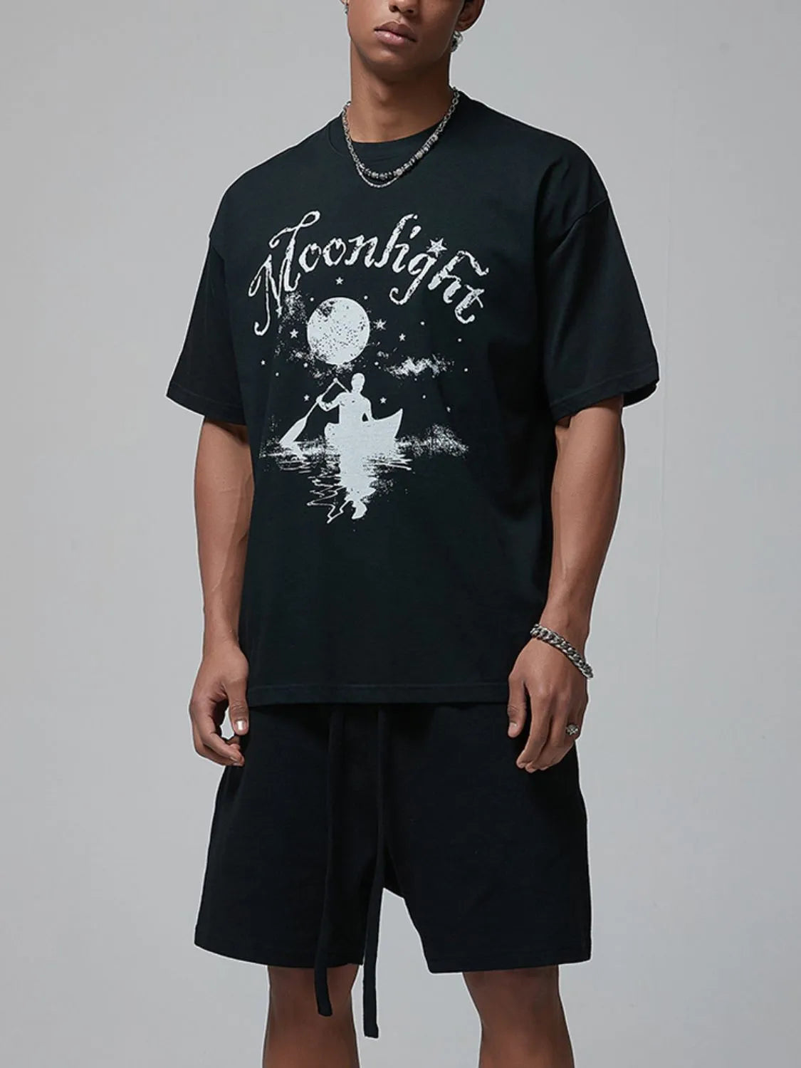 Men's Graphic Round Neck Half Sleeve T-Shirt