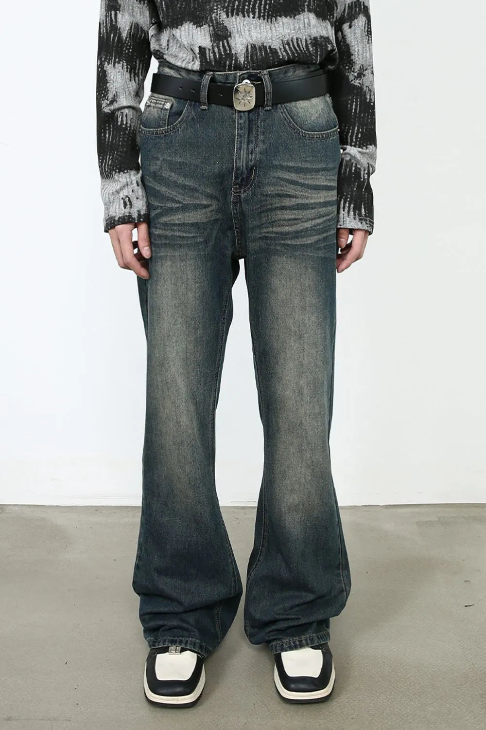 Men's Pocketed Bootcut Jeans