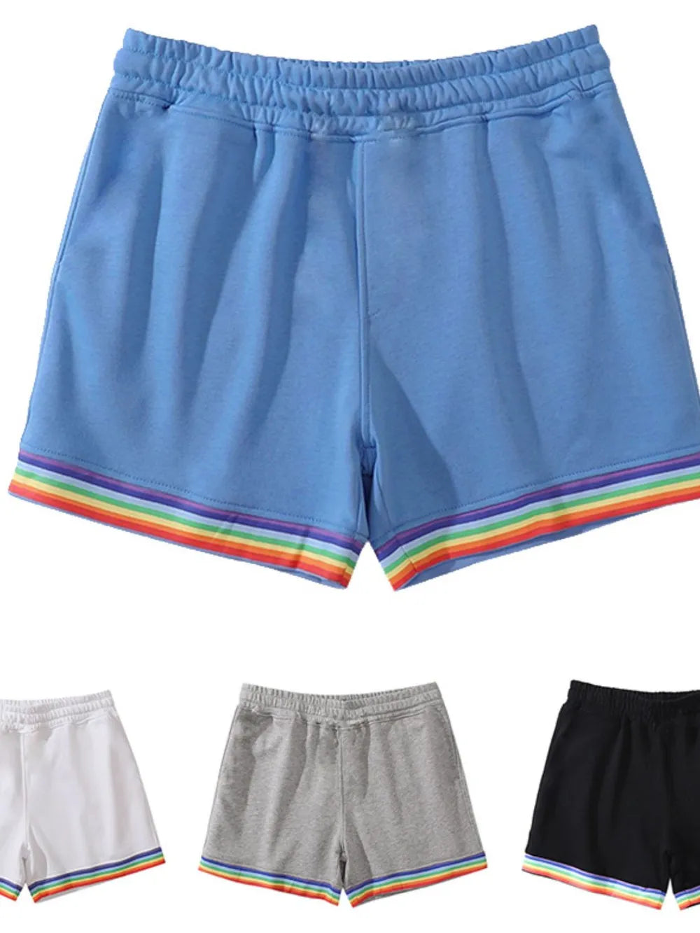 men's full size elastic waist shorts plus size — men’s shorts view