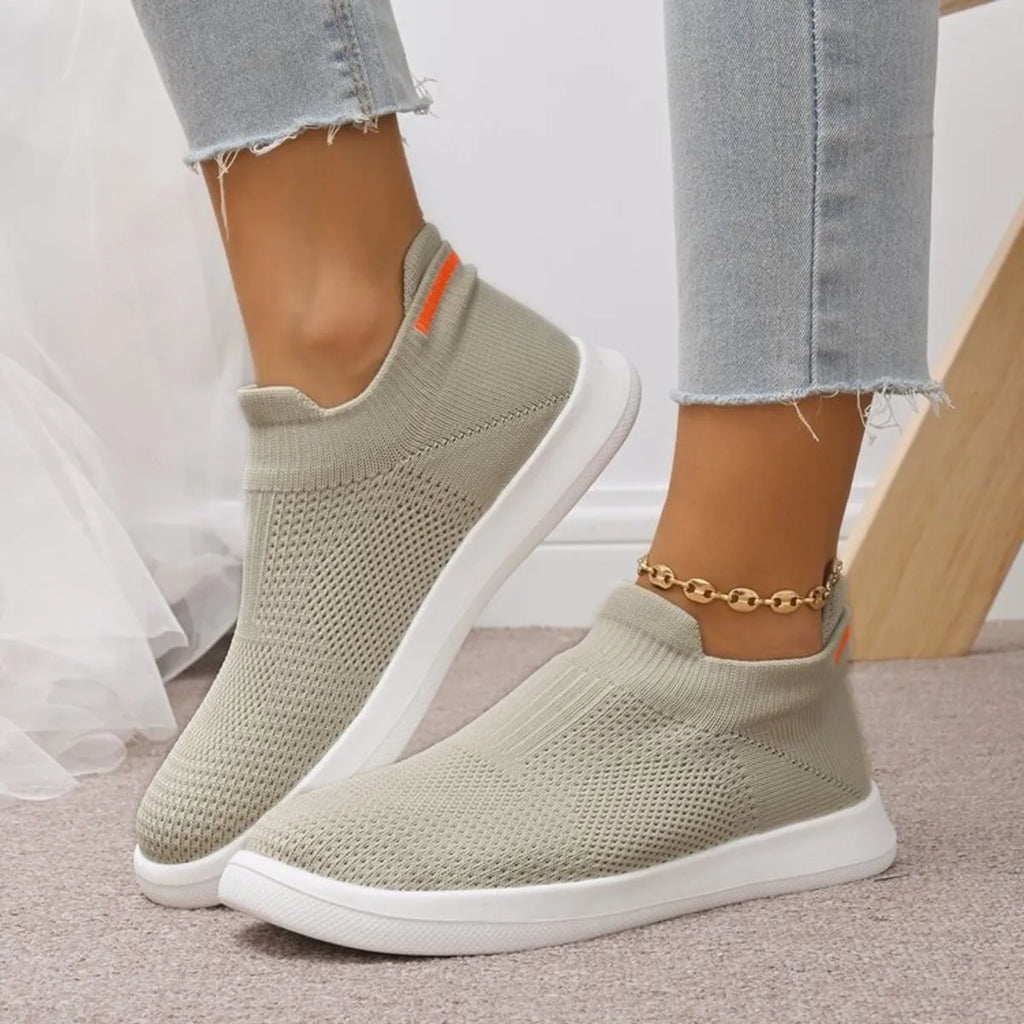 women's breathable mesh athletic sneakers - styling option