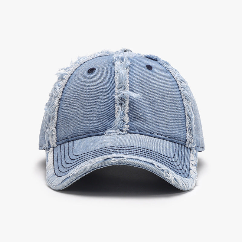 Raw Hem Cotton Baseball Cap