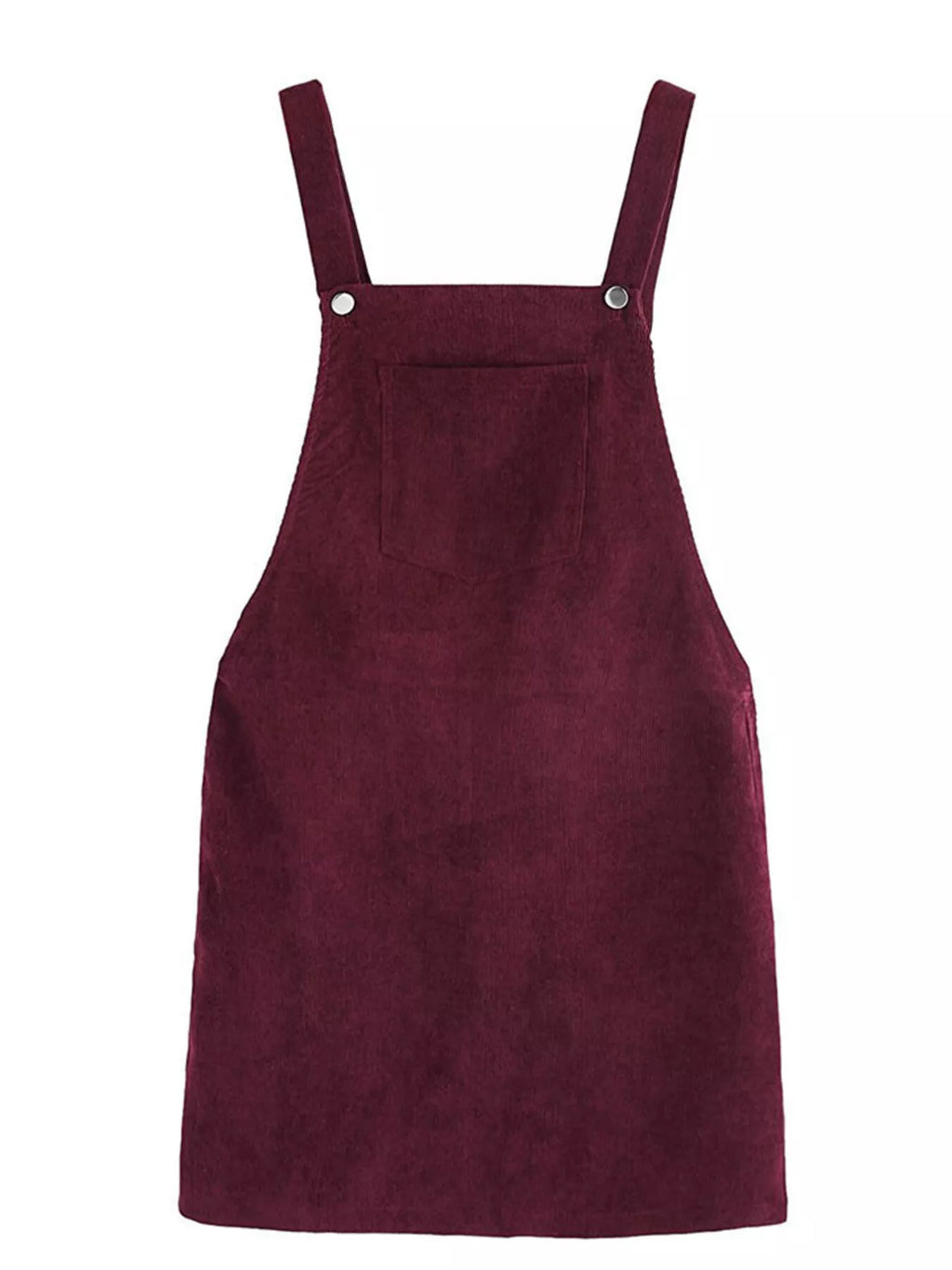 women's corduroy wide strap overall dress - additional image