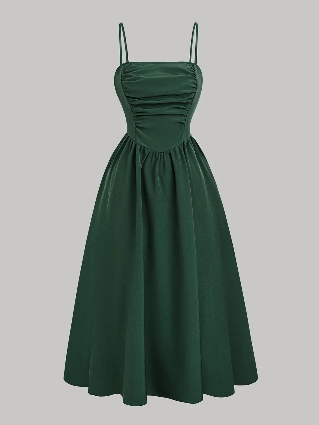 smocked square neck cami dress shown as women’s dress
