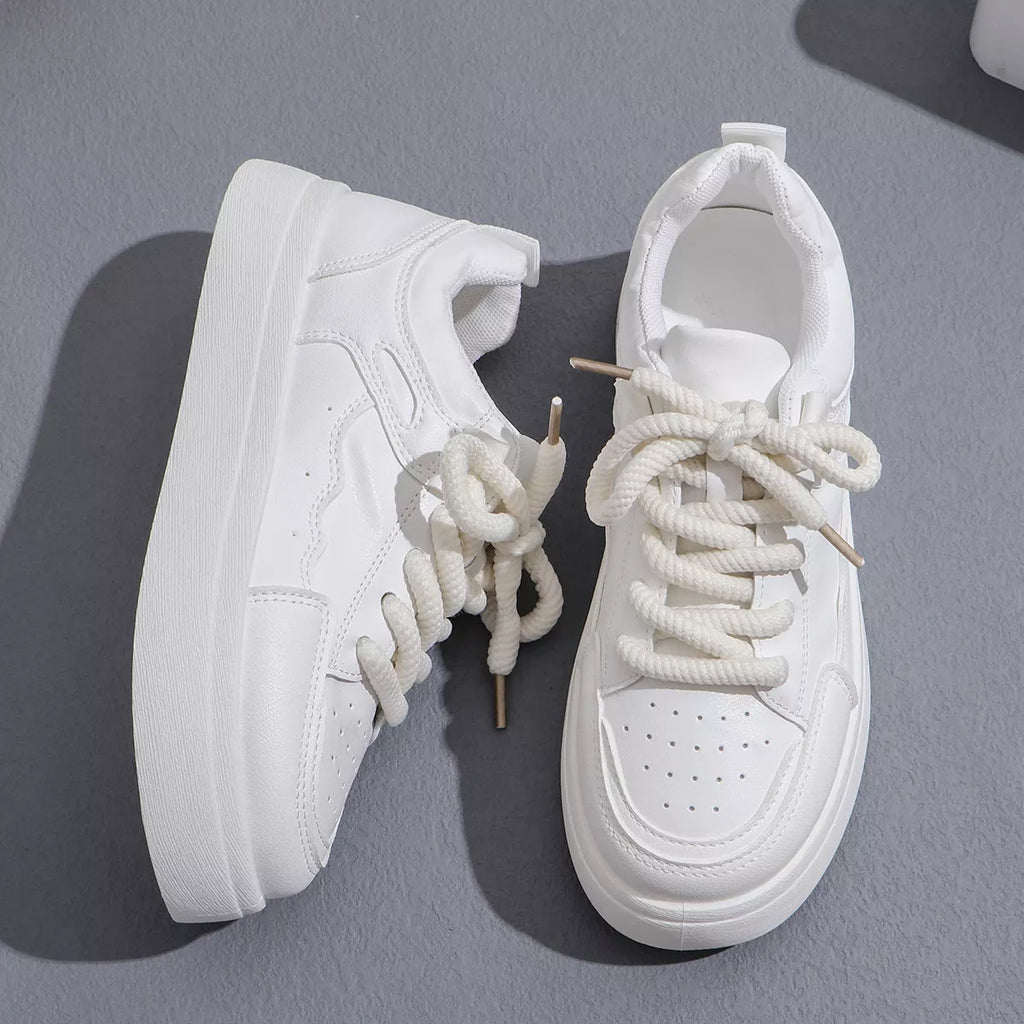 women's round toe platform sneakers - product detail