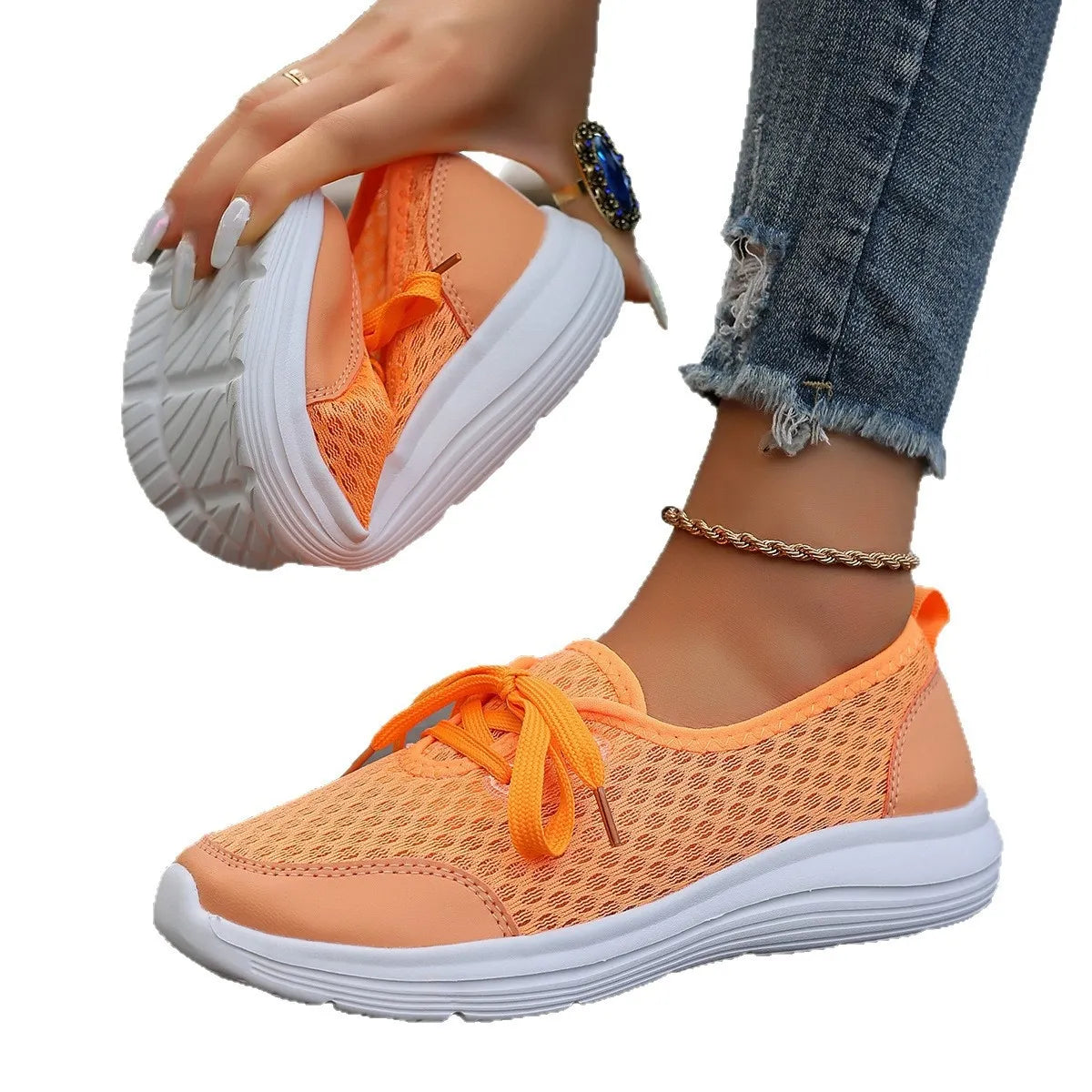 women's breathable mesh sneakers - product detail