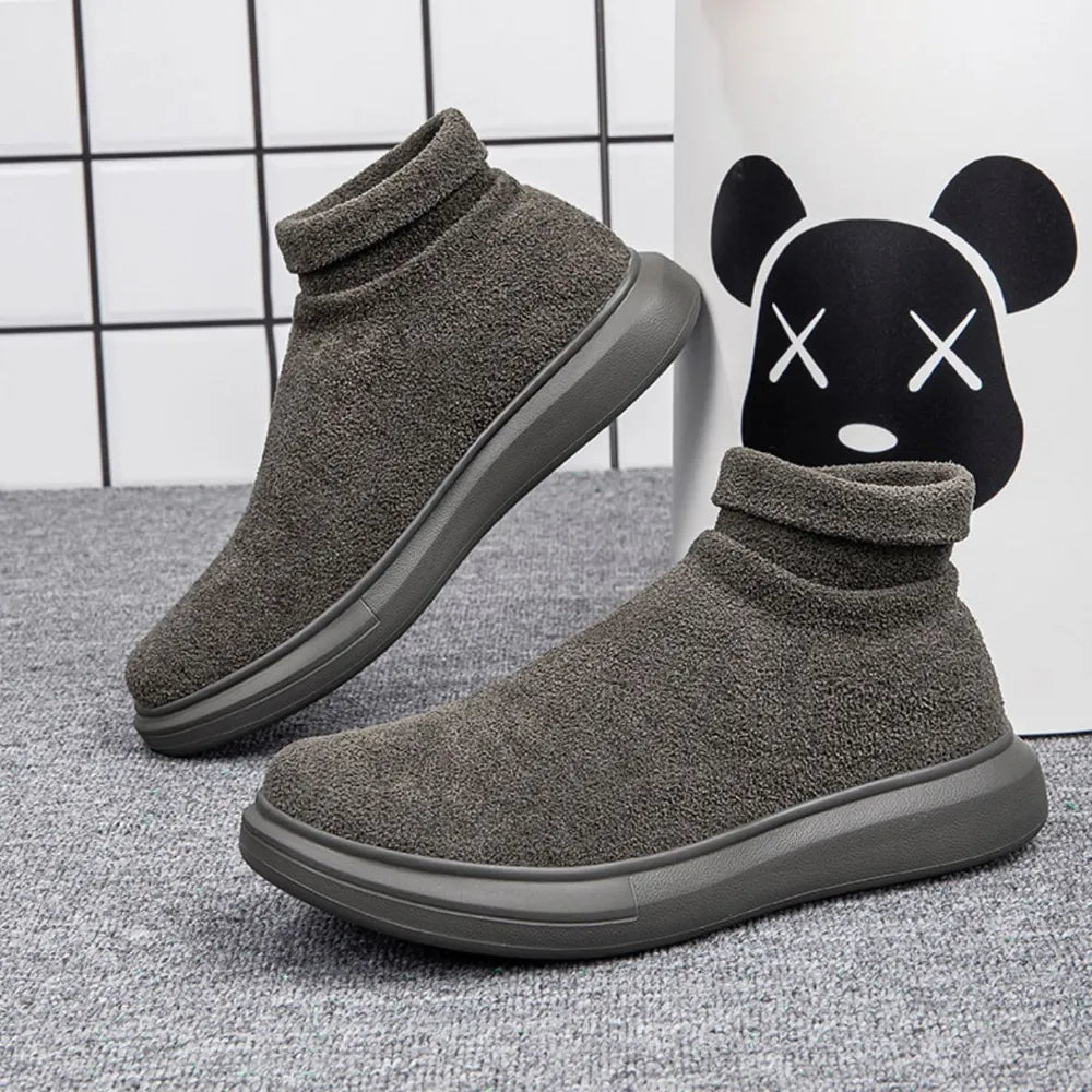 Round Toe Platform Sneakers Green