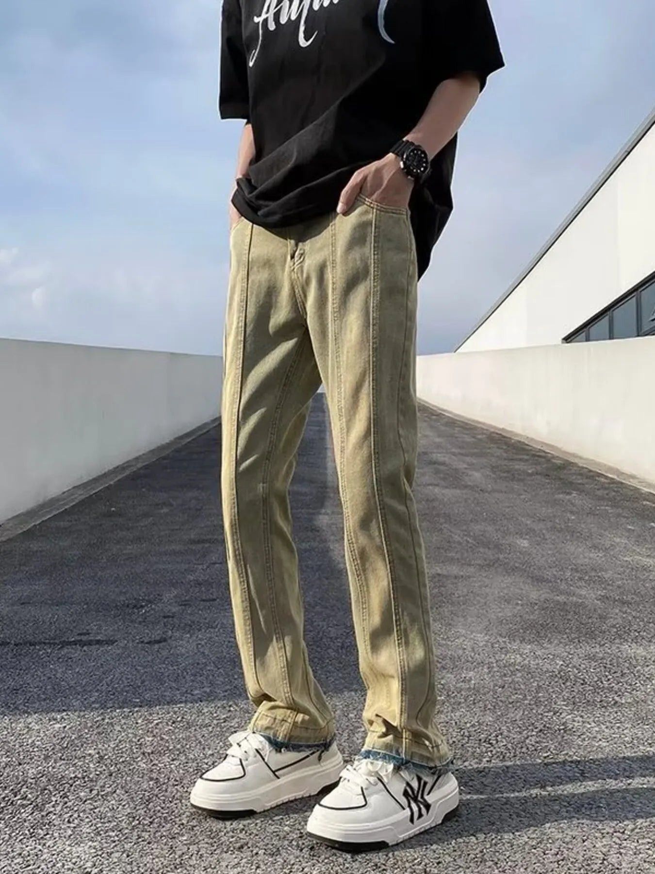 men's men's full size straight leg jeans plus size - product detail