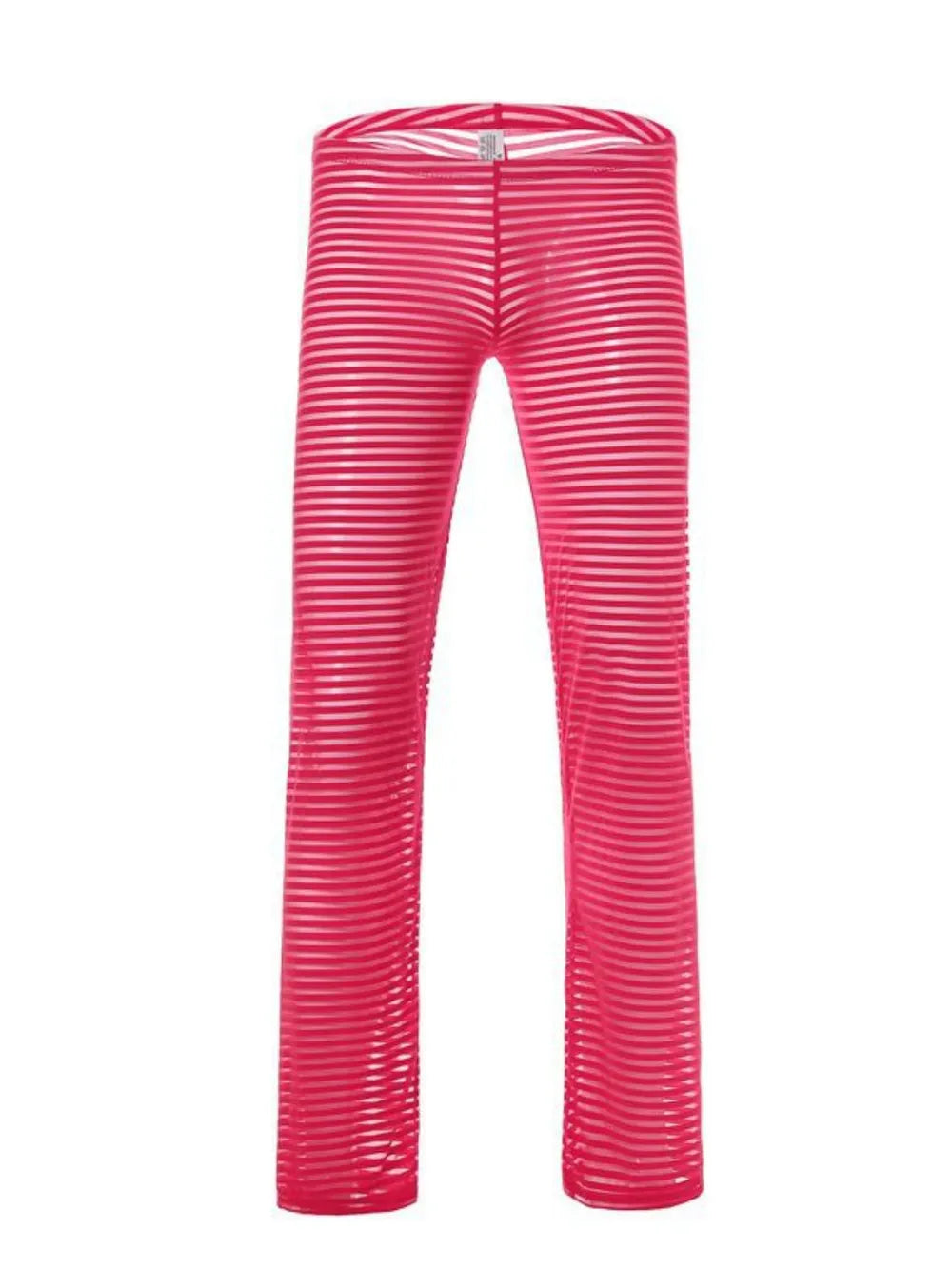 Men's Striped Sheer Pants Strawberry